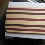 Cutting Board - - Maple, Purple Heart, Bubinga